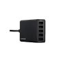 Expower®Schwarz 40W 5V / 8A 5-Port USB Charger Adapter Mulitport with smart technology and 1.0m power cable for Apple & Android smartphones, tablets, and other USB-loaded devices (Wireless Phone Accessory)
