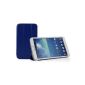 Ultra Slim Protective Case for Samsung Galaxy Tab 3.0 inch 8 Premium PU Leather in Blue (Electronics)