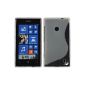 Silicone Case for Nokia Lumia 520 - Transparent S-Style - Cover Cubierta PhoneNatic ​​+ protection film (Electronics)