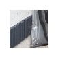 Bumpers on walls Mondaplen (Wall Bumper) self-adhesive foam strips for a protective cushioning any surface in the home or office.  Generally used on garage walls to prevent damage to the car doors.  Each kit contains 2 strips of ≈ 1.5 mx 18 cm.  Black Color