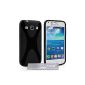 Yousave Accessories Silicone Case for Samsung Galaxy Core Plus Black (Wireless Phone Accessory)