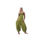 Green Hippie overalls harem pants pants Psy Goa Boho Overall 70 (textiles)