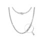 SilberDream jewelery collection - silver chain necklace Oval Belcher - length 70cm - Silver Necklace 925/1000 - SDK20970 (Jewelry)