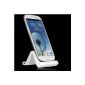 Wicked Wave Vertical - Docking Station Cradle for Samsung S3 SIII i9300 / S2 SII i9100 Cradle (data cable, White) (Electronics)