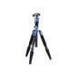 Travel Tripod Rollei Compact Traveler No.  I small pack size with panoramic spherical head and very light - blue (accessory)