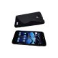 Cell condom silicone sleeve black Bumper Alcatel One Touch Idol 6030D (Electronics)