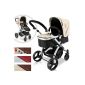 Kombikinderwagen SET with buggy, stroller tray and sport seat function incl. Accessories -Farbwahl- (Baby Product)