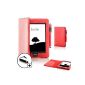 ForeFront Cases® Kindle Paperwhite 3G + Wi-Fi 6 inches - artificial leather - Magnetic Auto Sleep / Wake function - Red (Accessories)