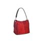 Big Handbag Shop single cove Women Handbag Italian Leather and suede with imitation leather edging