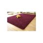 Shaggy cheap rugs, high pile carpet Funny in purple with Oeko-Tex seal, Size: 200x200 cm (household goods)