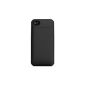 Mophie Juice Pack Air Protective hard case with integrated battery (1500 mAh) for Apple iPhone 4 / 4S Black (Wireless Phone Accessory)