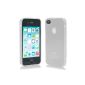 MACOON Cover SecondSkin for iPhone 4 4S Case gossamer & translucent White (Accessories)