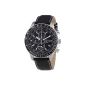 Seiko Men's Watch Chronograph XL Solar Quartz Leather SSC009P3 (clock)