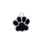 Charm for bracelet / necklace of silver enamel - Theme: Dog Paw (household goods)