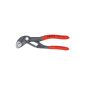 KNIPEX 87 01 125 high-tech Cobra Water Pump Pliers gray atramentized with non-slip plastic coated 125 mm (tool)