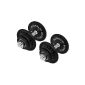 Cast Dumbbell Set 40Kg (2 x 35cm and Kurzhantelstange 4x1,25, 4x2.5 and 4x5Kg weight plates) dumbbell dumbbells weights (Misc.)