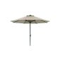 Schneider parasol Corsica, Nature, 320 cm Ø, 8-piece, round (garden products)