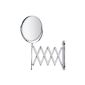 Wenko - Wall Cosmetic Mirror Telescope Exclusive - adjustable, -100% and 300%, chrome, Ø 17 cm, arm length 12 to 50 cm (Miscellaneous)