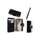 Sony Xperia E1 Various Design PU Flip Leather Skin Case BAG DISH + GUARD + STYLUS BY GSDSTYLEYOURMOBILE {TM} (Textiles)