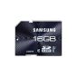 Samsung SDHC Memory Card 16GB Class 10 UHS-1 Grade 1 80MB / s (Accessory)