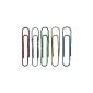 KDU paper clips / 160126 50mm sorted curled around Inh.100 (Office supplies & stationery)
