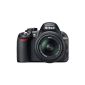 Nikon D3100 Digital SLR Camera (14 megapixels, Live View, Full HD video function) Kit incl. AF-S DX 18-55 II lens (Electronics)