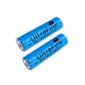 LOT 2 x Battery 3800mAh Rechargeable BRC 18650 3.7V Li-ion for Flashlights (CREE LED FA-0515) (Electronics)