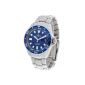 Detomaso Automatic Stainless steel case Stainless steel bracelet Sapphire crystal SAN REMO Automatic Diver's Watch Classic blue / silver DT1025-H (clock)
