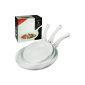 Lowenthal 5-piece ceramic pan set in different colors (white)