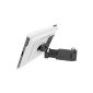3in1 Set - wall mount and stand for iPad2, iPad3 (New iPad) and iPad4 (iPad Retina) - with telescopic arm - including protective sleeve, color: White. - XFLAT-UP410 (Electronics)