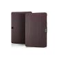 Original ICarer leather case for Samsung Galaxy Note 10.1 in 2014 SM-P600-P605 SM protective pouch Edition Brown (Electronics)