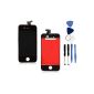 GLASS TOUCH FOR IPHONE 4 + SCREEN LCD CHASSIS BLACK REPLACEMENT NEUFnoir (Electronics)