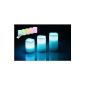 55038-3 LED pillar candles wax candles with color changing REMOTE AND WAX - STUMPEN - CANDLES (Electronics)