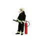 Kids Costume Fire suit with Fire Department logo, children's size: 104 (Toys)