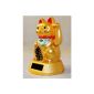 HAAC Solar Winkekatze cat Fortune cat Lucky Charms 13 cm color GOLD