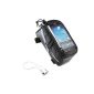 Lohai Cycling | ROSWHEEL bicycle frame bag, head tube bag, Cycling front tubular phone bag holder with super clear PVC screen for iPhone 6s / 6/5 / 5s / 5c Samsung Galaxy Note 4/3/2, S5 / S4 / S3, iPod and other Smartphone with touch screen, up to 5.7 inches (equipment)