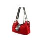 modamoda de -. ital ladies bag handbag tote bag handle bag leather bag Suede leather Small TL02 (Shoes)