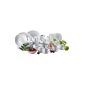 Domestic by Maeser, series Hannah, starter Combi service 63 pieces, ideal complete solution made of white porcelain (household goods)