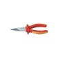 KNIPEX 25 06 160 Snipe Nose chrome with cutting pliers Radio insulated with multi-component grips, VDE-tested 160 mm (tool)