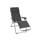 Lafuma LFM3061-4258 relaxation deck chair, foldable and adjustable, Futura, ardoise dark gray (garden products)