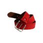 Leather Belt Men's Belt Alfredi suede belt width 40mm, BW85-120, shortened, several colors, R1 + R2 (Textiles)