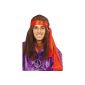 Hippie Set - wig, glasses, Peace pendant and headband (Textiles)