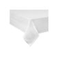 Damask tablecloth white - 130 x 280 cm - at 95 ° C washable