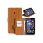 DONZO Wallet Structure Case for Nokia Lumia 1320 Brown (Electronics)