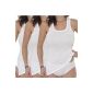 HERMKO 17325 3 Pack Ladies Long Shirt Cotton / Modal (textile)