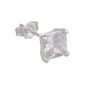 Earring Man (only) - TMS / 6 - Silver 925/1000 - Gr 0.45 - Zirconium oxide (Jewelry)