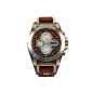 Fossil - JR1157 - Men Watch - Quartz Chronograph - Stopwatch - Brown Leather Strap (Watch)