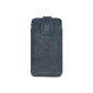 Original Suncase bag / Mobistel Cynus T2 / Leather Case Mobile Phone Case Leather Case Cover Case Cover / in Pebble Blue (Electronics)