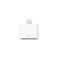 Original iProtect® Premium 30-pin iPhone to 8 Pin Adapter Docking Station for the Apple iPhone 5 5s 5c, iPhone 6 - Age Apple connection to a new connection - in white (Electronics)