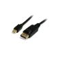 StarTech.com Adapter Cable Mini DisplayPort to DisplayPort 1.2 1.8m - Mini DP to DP cable with holder HBR2 M / M - DisplayPort 4k (Personal Computers)